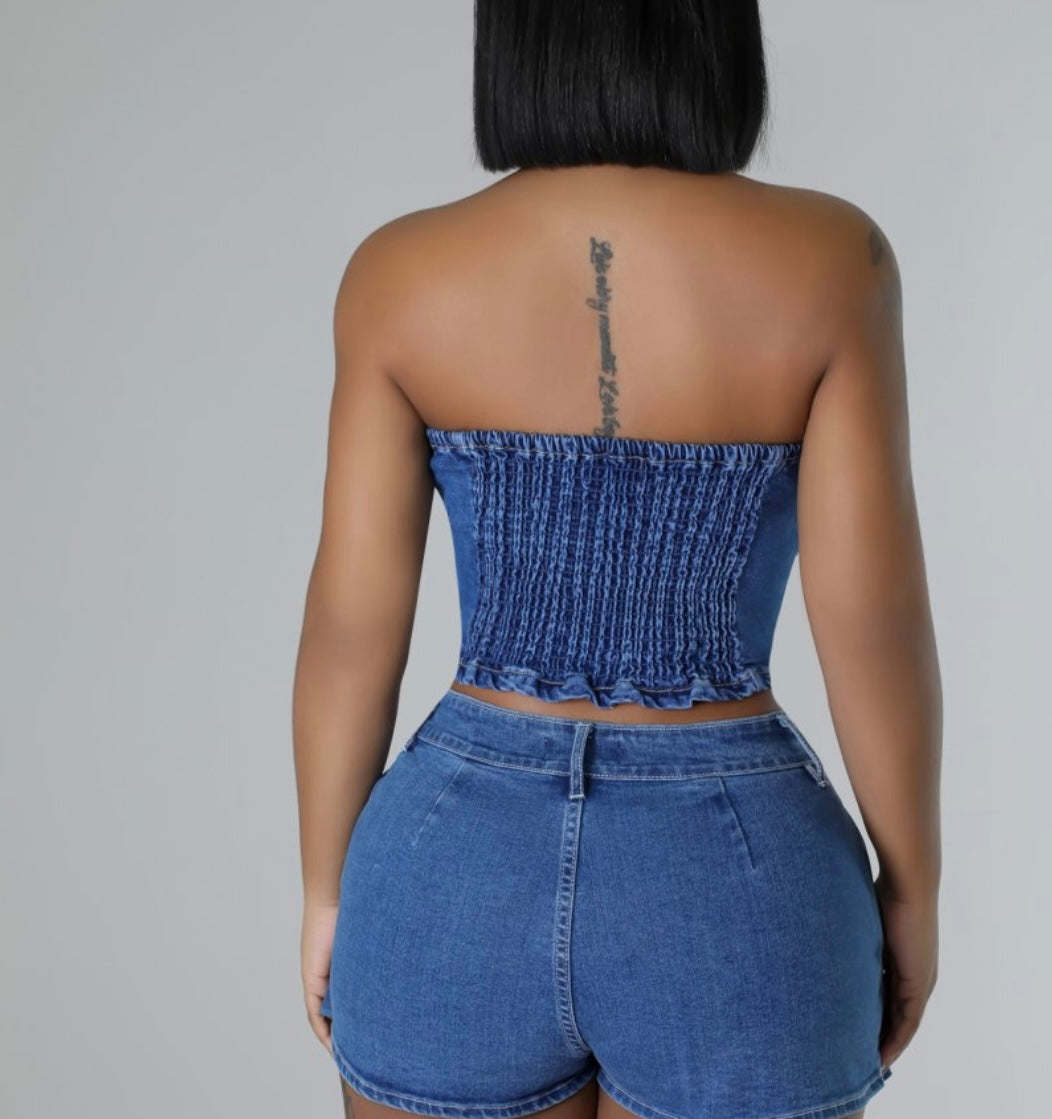 On Go Denim Top