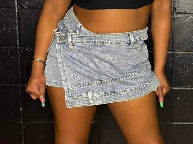 Denim Skort